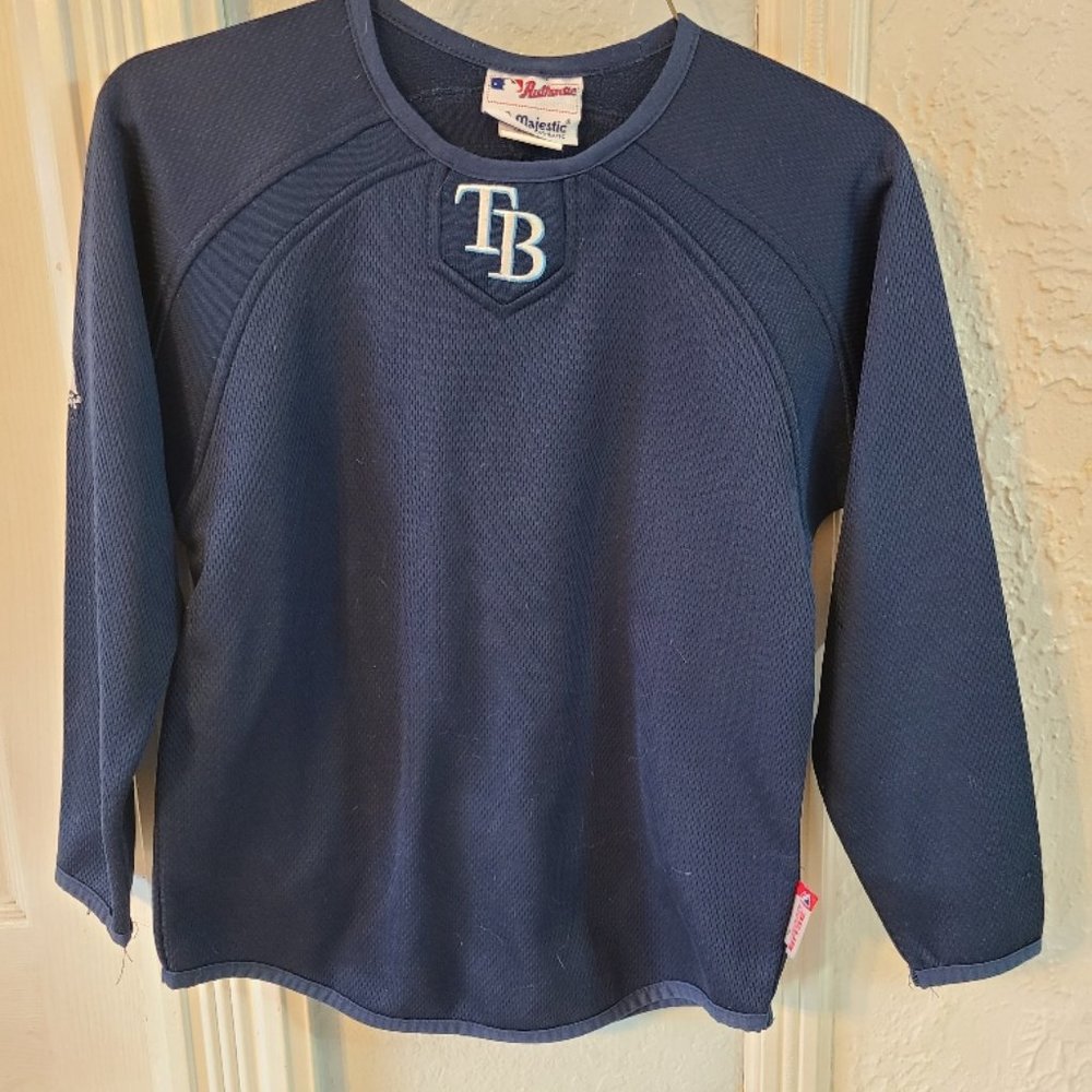 Majestic Tampa Bay Rays Thermal Pullover size small (10/12)